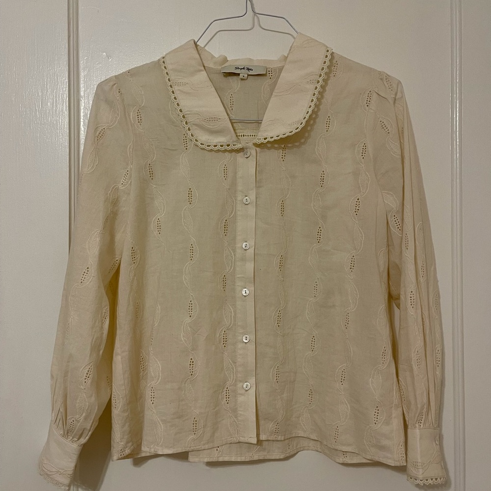 Simple Retro blouse vintage size S